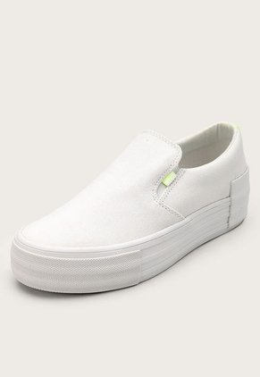 Tenis Lifestyle Blanco-Amarillo Neón Calvin Klein Jeans