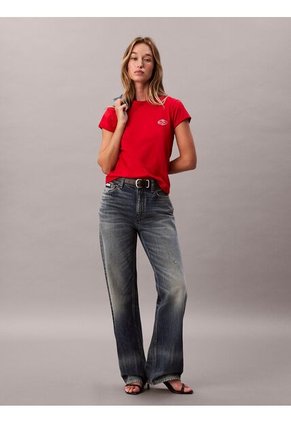 Camiseta Roja Slim Con Logo Cocktail Calvin Klein