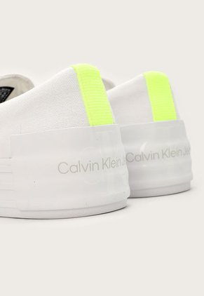 Tenis Lifestyle Blanco-Amarillo Neón Calvin Klein Jeans
