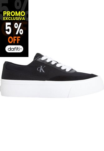 Tenis Multicolor De Lona Con Plataforma Calvin Klein Calvin Klein