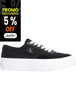 Tenis Multicolor De Lona Con Plataforma Calvin Klein