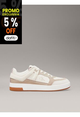 Tenis Multicolor Basket De Cuero Calvin Klein Calvin Klein