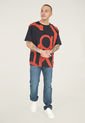 Camiseta Negro-Rojo Calvin Klein de Calvin Klein