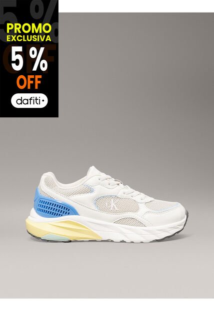 Tenis Multicolor Deportivos Con Cordones Calvin Klein