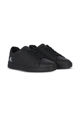 Tenis Negro De Corte Bajo Con Cordones Calvin Klein Calvin Klein
