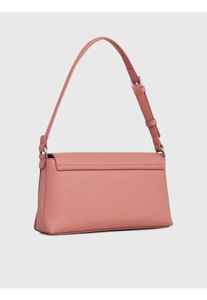 Bolso Rosado De Hombro Con Logo Calvin Klein