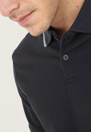 Polo Negro-Blanco Calvin Klein
