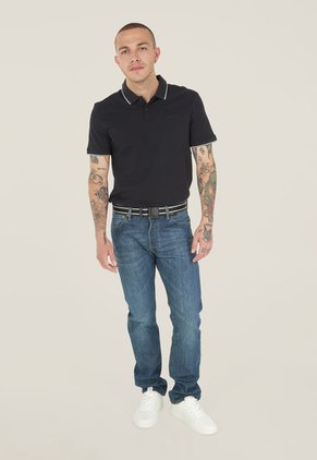 Polo Negro-Blanco Calvin Klein