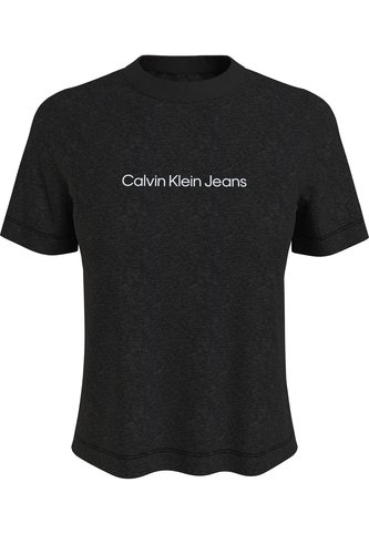 Camiseta Negra Shrunken Institutional Calvin Klein Calvin Klein