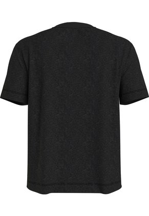 Camiseta Negra Shrunken Institutional Calvin Klein