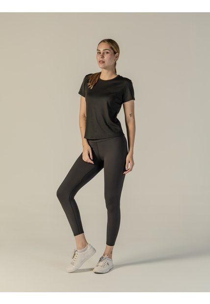 Camiseta Negra De Rendimiento Calvin Klein