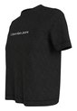 Camiseta Negra Shrunken Institutional Calvin Klein de Calvin Klein