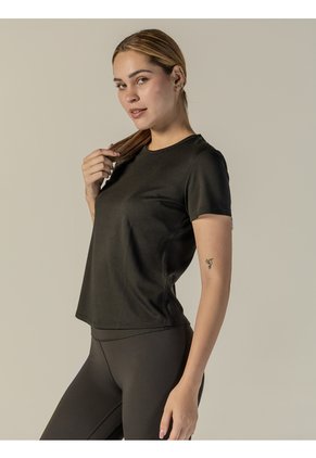 Camiseta Negra De Rendimiento Calvin Klein