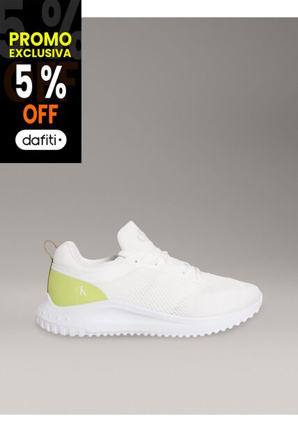 Tenis Blanco Eva Runner De Malla Calvin Klein