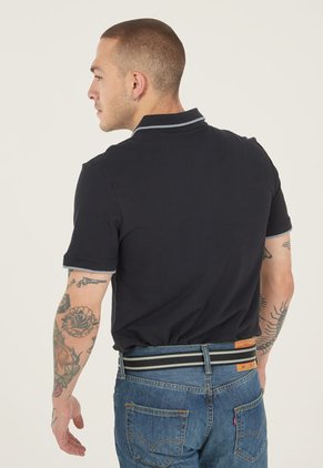 Polo Negro-Blanco Calvin Klein