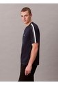 Camiseta Negra Con Franjas Deportivas Calvin Klein de Calvin Klein