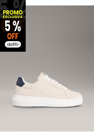 Tenis Beige Chunky Cupsole De Ante Calvin Klein Calvin Klein