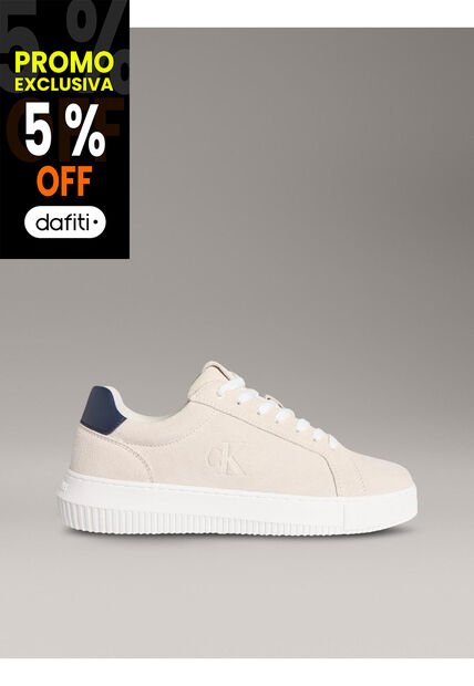 Tenis Beige Chunky Cupsole De Ante Calvin Klein