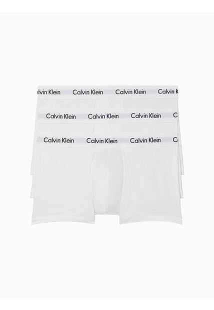 3 Pack De Boxer Blancos En Algodón Low Rise Trunk Calvin Klein