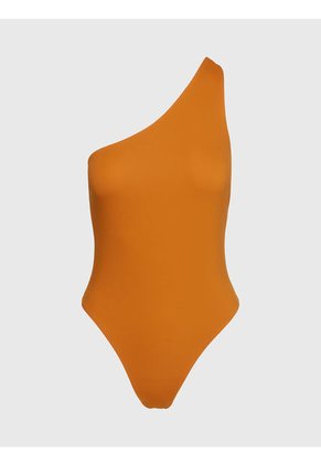 Traje De Baño Naranja Asimétrico - Core Archive Calvin Klein