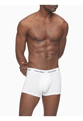 3 Pack De Boxer Blancos En Algodón Low Rise Trunk Calvin Klein