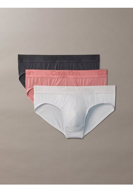 Pack Multicolor De 3 Hip Brief Calvin Klein