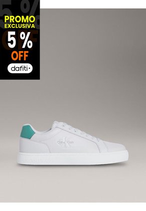 Tenis Gris Classic Cupsole Con Monograma Calvin Klein