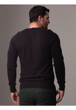 Saco Negro Tejido Structure Micro Pique Calvin Klein