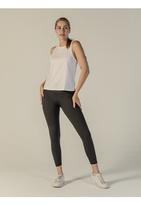 Camiseta Blanca Sin Mangas De Rendimiento Icon Performance Calvin Klein