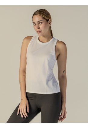 Camiseta Blanca Sin Mangas De Rendimiento Icon Performance Calvin Klein