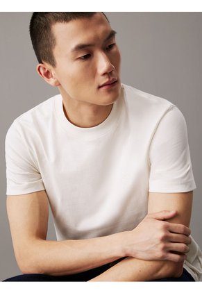 Camiseta Blanca De Punto Pesado Calvin Klein