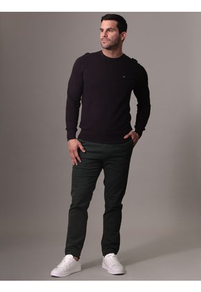 Saco Negro Tejido Structure Micro Pique Calvin Klein