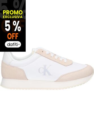 Tenis Blanco Con Logo Calvin Klein Calvin Klein