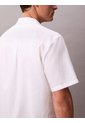 Camisa Blanca Jacquard Con Estampado Calvin Klein de Calvin Klein