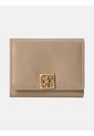 Billetera Beige Trifold De Cuero Con Cremallera Calvin Klein de Calvin Klein