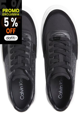 Tenis Negro Con Logo Calvin Klein Calvin Klein
