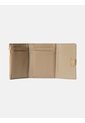 Billetera Beige Trifold De Cuero Con Cremallera Calvin Klein de Calvin Klein