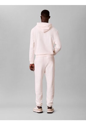 Jogger Blanco Con Gráfico De Algodón Calvin Klein