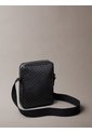 Bolso Negro Reporter Slim Con Estampado De Emblema Calvin Klein de Calvin Klein