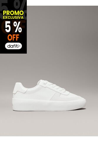 Tenis Blanco Con Logo Calvin Klein Calvin Klein