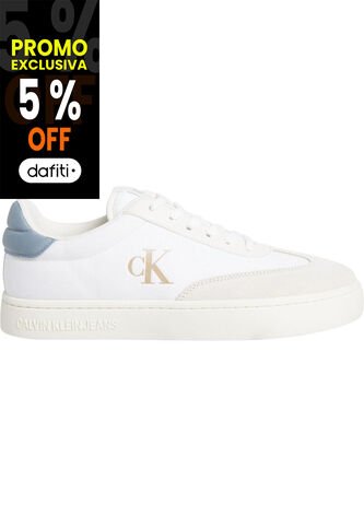 Tenis Blanco De Lona Calvin Klein Calvin Klein