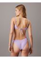Parte Morado Superior De Bikini - CK Monogram Texture Calvin Klein de Calvin Klein