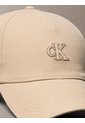 Gorra Beige De Lona Con Monograma Calvin Klein de Calvin Klein