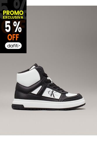 Tenis Negro Altos Con Cremallera Para Niño Calvin Klein Calvin Klein