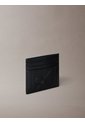 Tarjetero Negro Con Relieve Integral De Emblema Calvin Klein de Calvin Klein