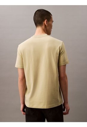Camiseta Amarilla Regular Con Logotipo Calvin Klein