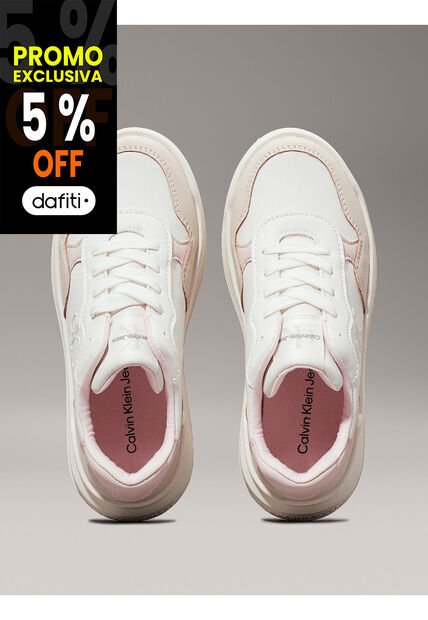 Tenis Beige Con Cordones Para Niñas Calvin Klein