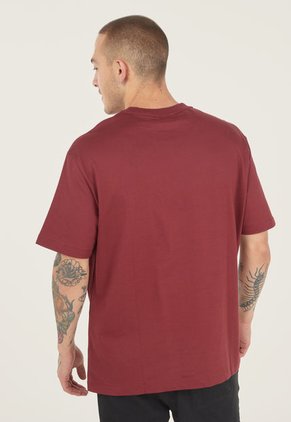 Camiseta Rojo Oscuro-Blanco Calvin Klein