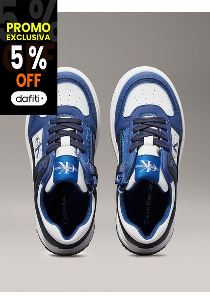 Tenis Azul Basket Con Cremallera Para Niño Calvin Klein