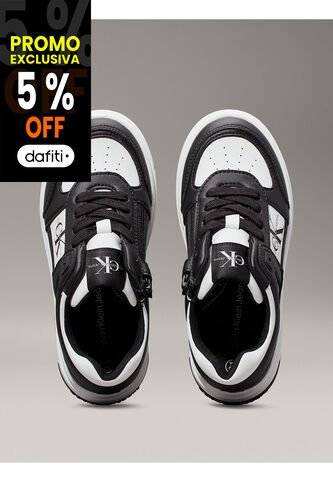 Tenis Negro Basket Con Cremallera Para Niño Calvin Klein Calvin Klein